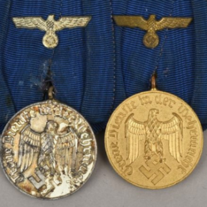 Heer 4 And 12 Year Long Service Medal Bar