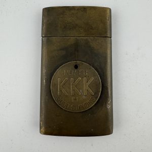 KKK Membership Badge on Business Card Holder