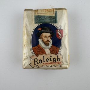 Raleigh Military Tax Stamp Cigarette Pack Sealed